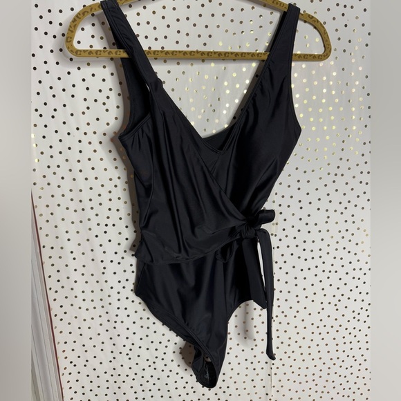 Summersalt Black Wrap One-Piece Swimsuit - Picture 2 of 7